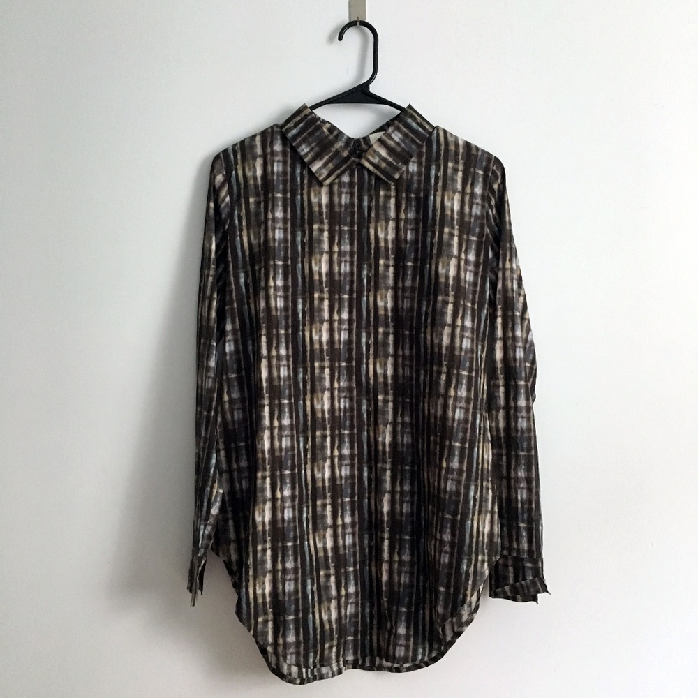 SUZANNE RAE tunic collared top